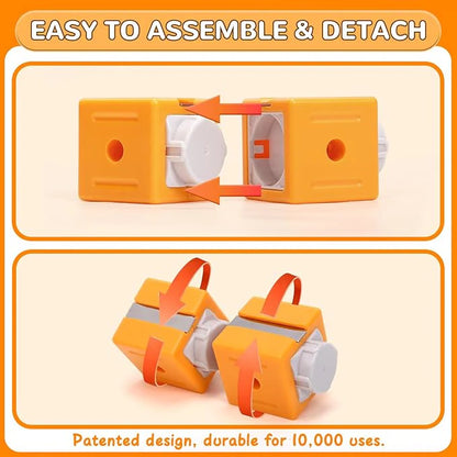 DIY Magnetic Rail Electric Train Track Set For Kids